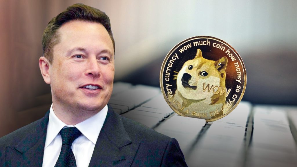 Elon Musk supporting Dogecoin with tweets.