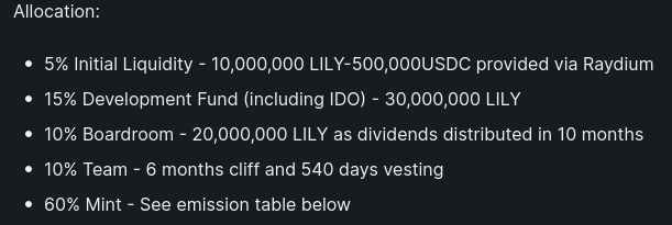Lily token tokenomics, Lilly, lilly token, the token of solily