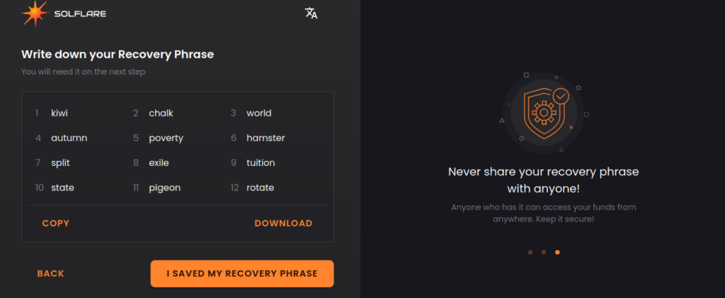 How to create a new solflare wallet, how to create a solana address