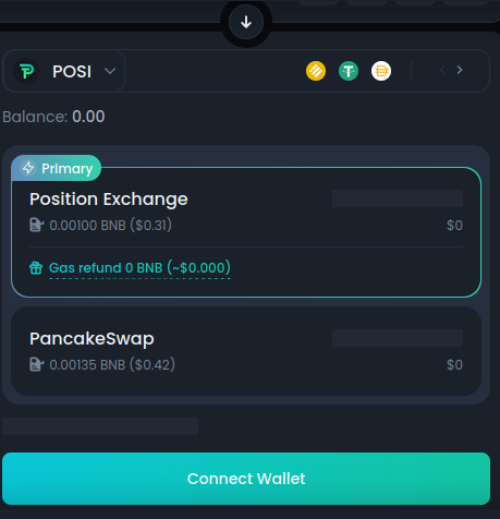how to swap coins on position exchange